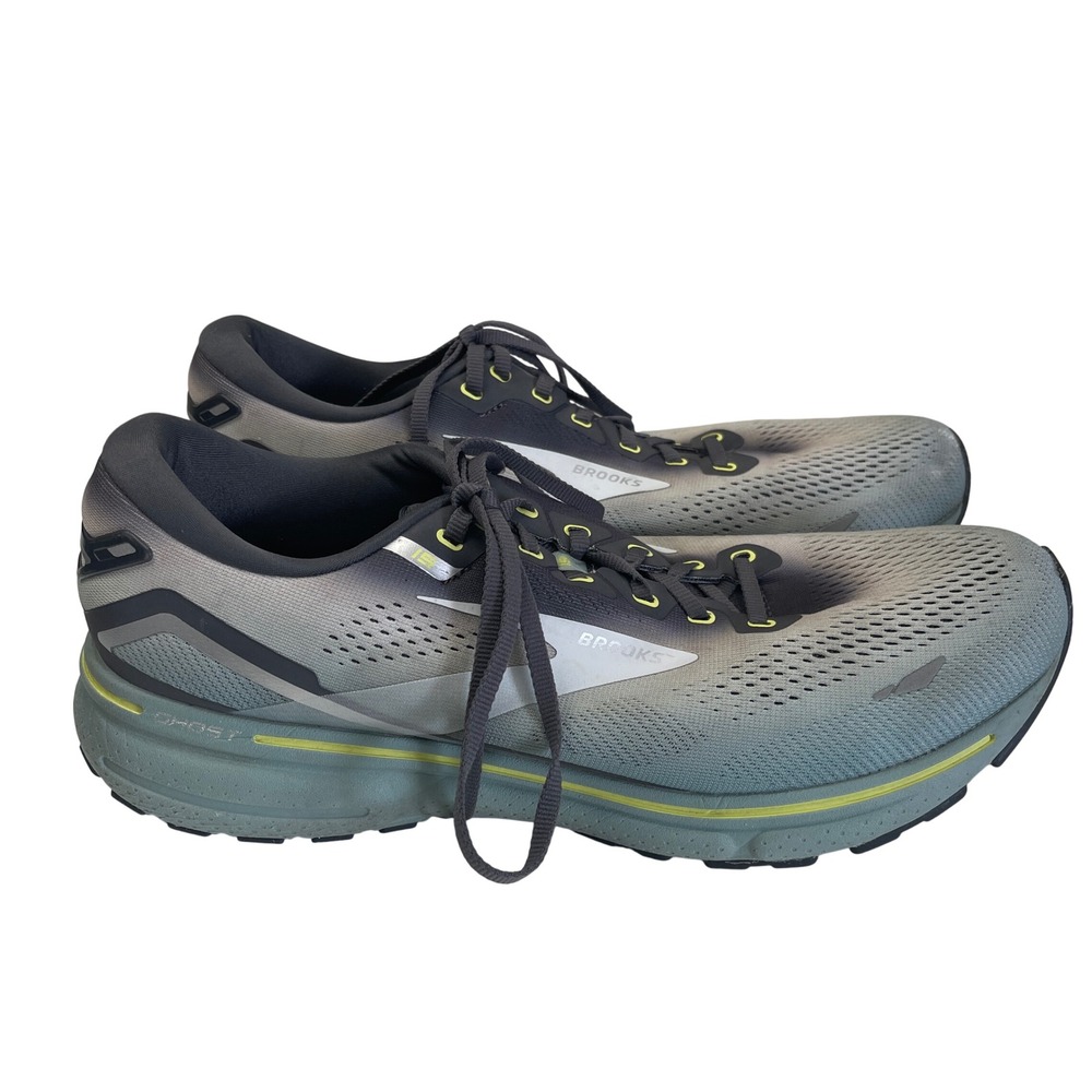Brooks Ghost 15 Running Shoes Mens 13 Grey Low Top Athletic Sneakers 1103931D091